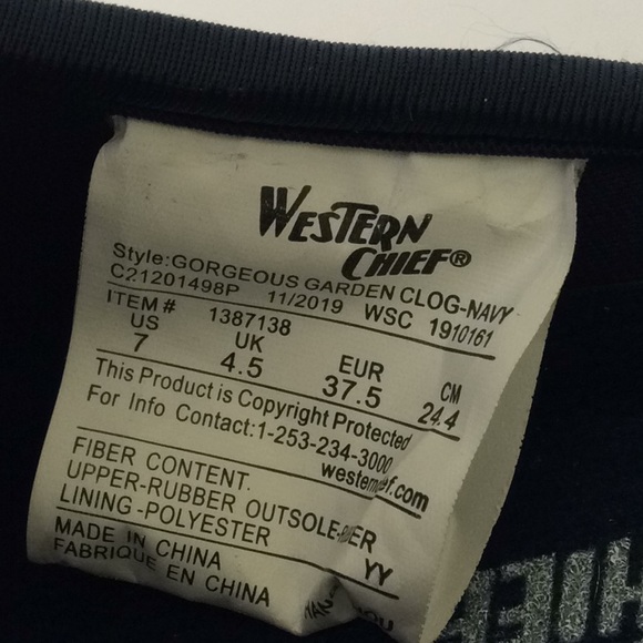 Women’s Western Chief Flower Clogs 7 NWOT - Picture 4 of 6